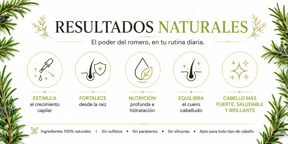 Resultados naturales con romero